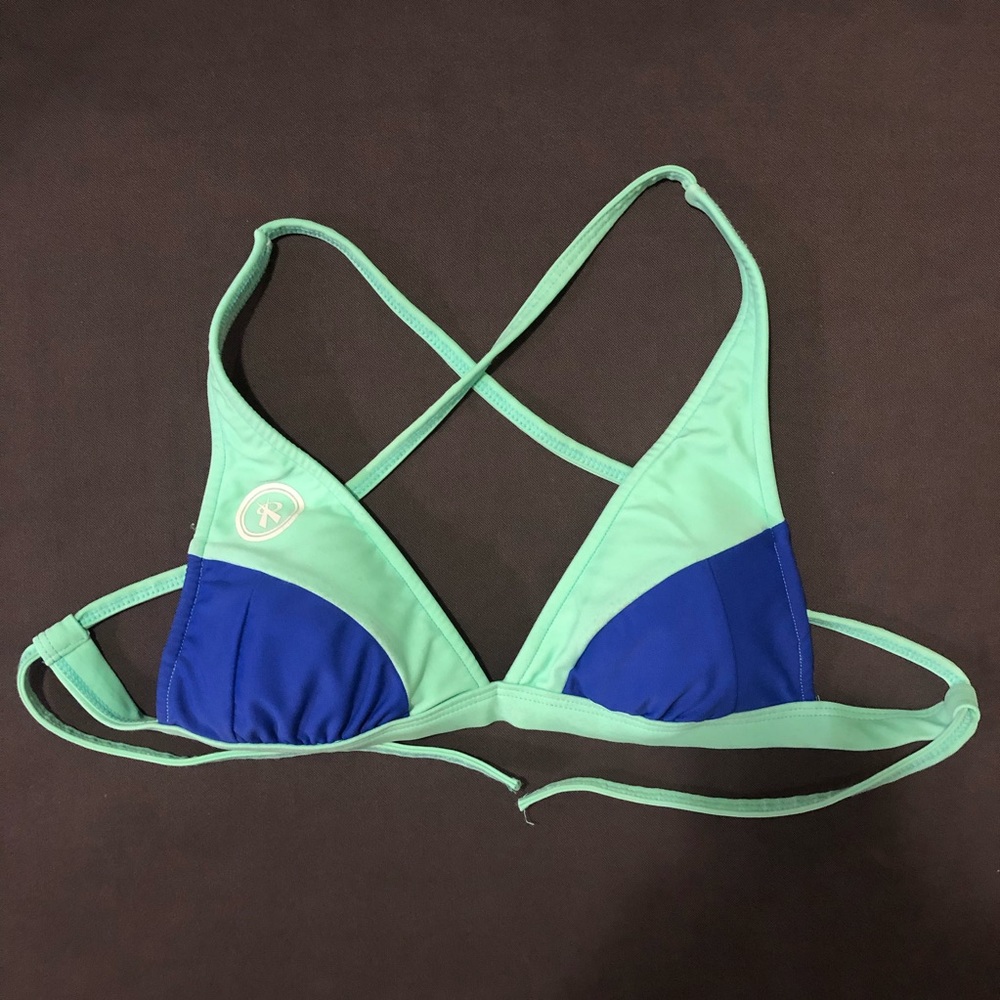 Rox Volleyball Cross-Back Bikini Top